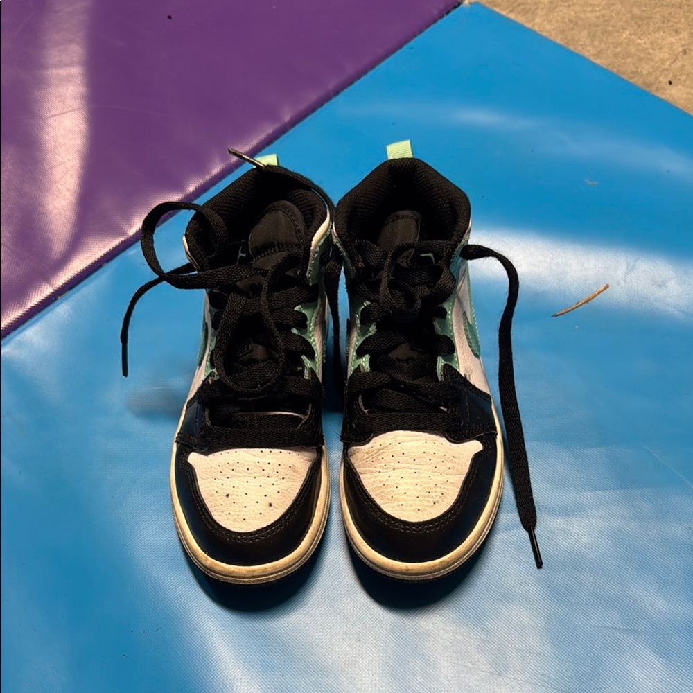 Jordan Black and White High-Top Sneakers